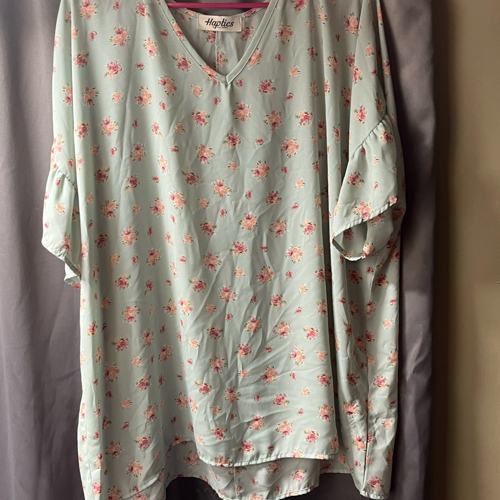 Floral V-Neck Blouse